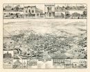 Vintage Map of Santa Rosa, California 1885