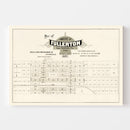 Vintage Map of Fullerton, California 1887