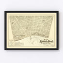Vintage Map of Redondo Beach, California 1888