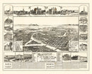 Vintage Map of Yuba, California 1888