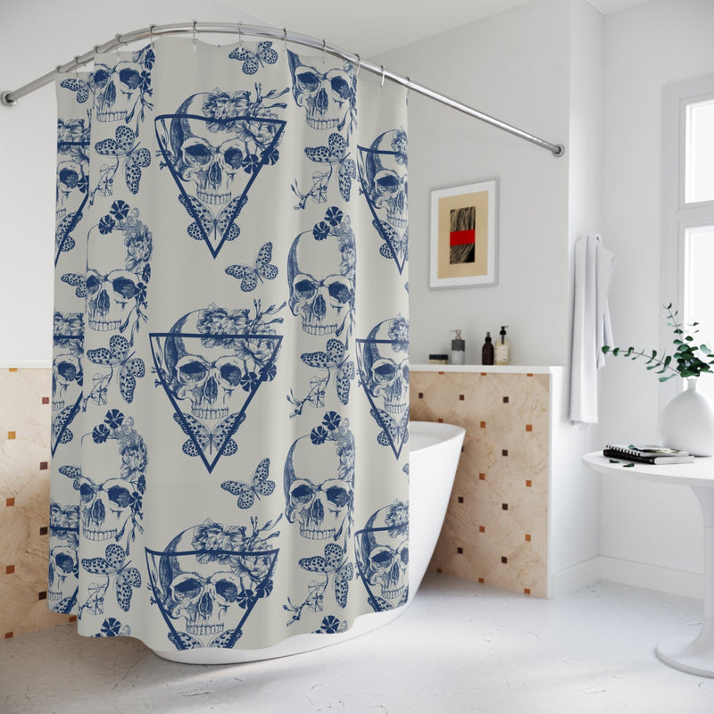 "Memento Mori" Cloth Shower Curtain