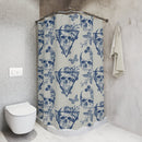 "Memento Mori" Cloth Shower Curtain