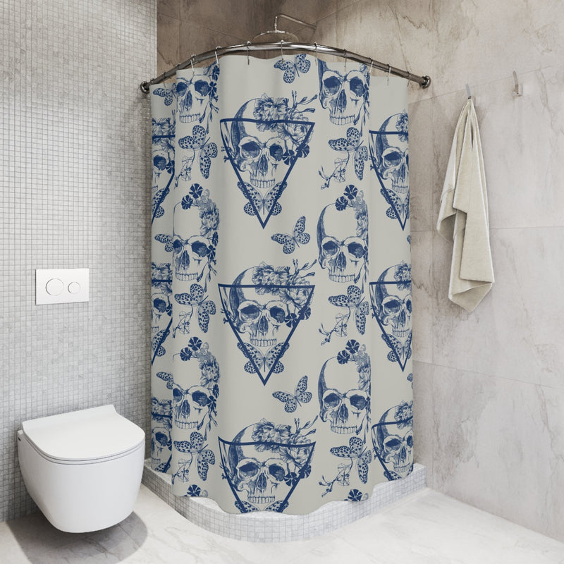 "Memento Mori" Cloth Shower Curtain