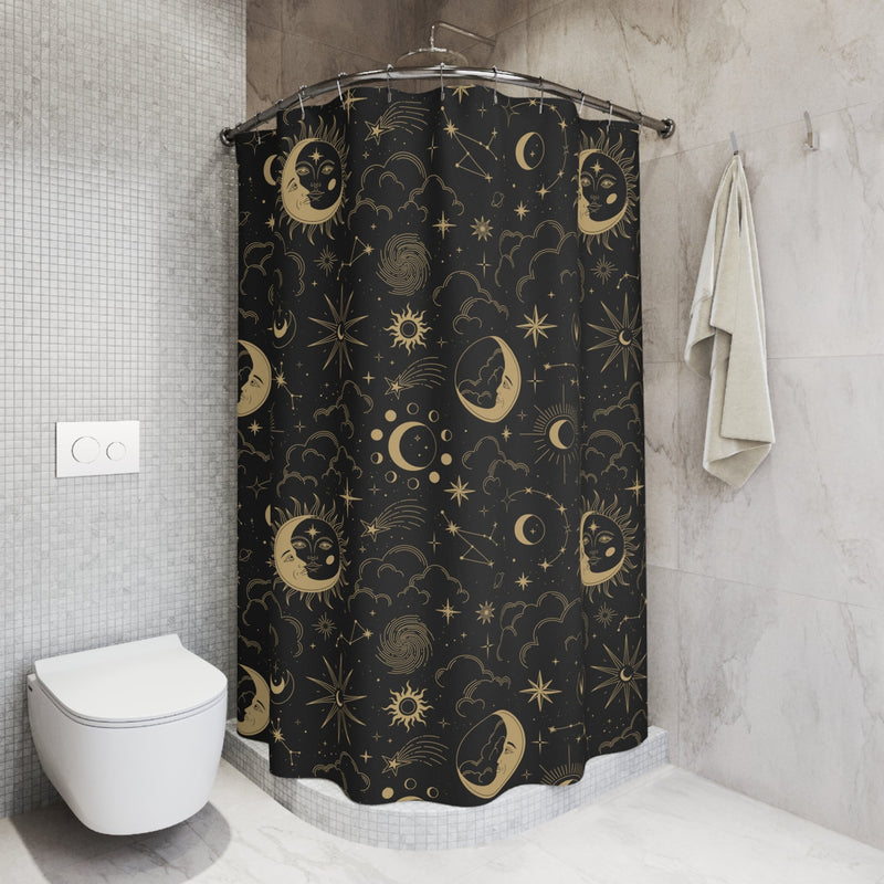 "Constellations" Cloth Shower Curtain