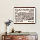 Vintage Map of Grass Valley, California 1889