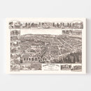 Vintage Map of Grass Valley, California 1889