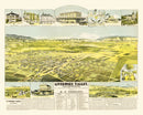 Vintage Map of Livermore, California 1889