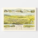 Vintage Map of Livermore, California 1889