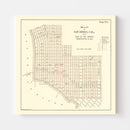 Vintage Map of San Diego, California 1891