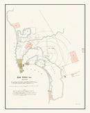 Vintage Map of San Diego, California 1891