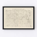 Vintage Map of Day County, South Dakota 1898