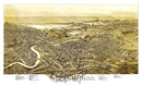 Vintage Map of Scranton, Pennsylvania 1890