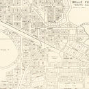 Vintage Map of Belle Fourche, South Dakota 1949