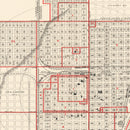 Vintage Map of Aberdeen, South Dakota 1888