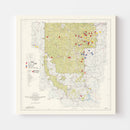 Vintage Black Hills National Forest Map 1962
