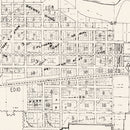 Vintage Map of Flandreau, South Dakota 1970