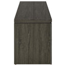 2 Drawer TV Console With Floating Top - Gray