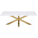 Maciel - Coffee Table With Accents - White Marble