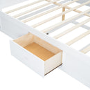 Platform Bed With Multi Storage Headboard, USB And Drawers