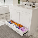 43" Bathroom Vanity Multi Functional Cabinet - White by HouseOfZazla