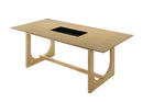 Blayde - 8 Pieces Dining Room Set - Natural / White by HouseOfZazla