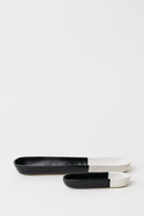 Dawson Olive Bowl - Matte Black/White - Set of 2
