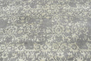 5x7 Gray LoomBloom Hand Knotted Transitional All-Over Tibetan 100% Wool Oriental Area Rug
