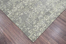 5x7 Gray LoomBloom Hand Knotted Transitional All-Over Tibetan 100% Wool Oriental Area Rug