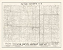 Vintage Map of Faulk County, South Dakota 1900
