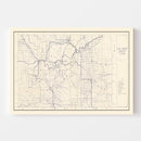 Vintage Map of Fall River County, South Dakota 1951