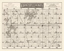Vintage Map of Edmunds County, South Dakota 1918
