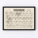 Vintage Map of Edmunds County, South Dakota 1918
