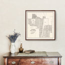 Vintage Map of Edgemont, South Dakota 1970