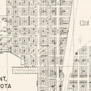 Vintage Map of Edgemont, South Dakota 1970