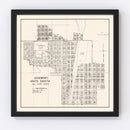 Vintage Map of Edgemont, South Dakota 1970