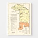 Vintage Custer State Park SD Map 1940