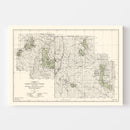 Vintage Custer National Forest Map 1938