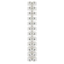 Pacer 40A Euro Style Terminal Block - 12 Positions - 5 Pack