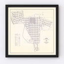 Vintage Map of Sturgis, South Dakota 1969