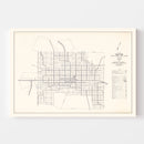 Vintage Map of Custer, South Dakota 1969