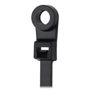 Pacer 15" Cable Tie w/Mounting Ring - Black - 50lb Tensile Strength - 4" Bundle Diameter - 100 Piece Bag