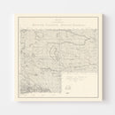 Vintage Map of Butte County, South Dakota 1902