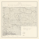 Vintage Map of Butte County, South Dakota 1902