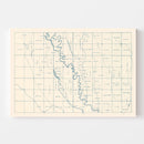 Vintage Map of Brookings County, South Dakota 1921