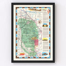 Vintage Black Hills Map 1956