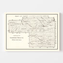 Vintage Map of Grant County, South Dakota 1900