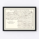 Vintage Map of Grant County, South Dakota 1900
