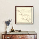 Vintage Map of Charles Mix County, South Dakota 1953