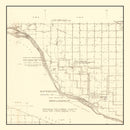Vintage Map of Charles Mix County, South Dakota 1953