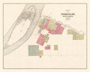 Vintage Map of Chamberlain, South Dakota 1890